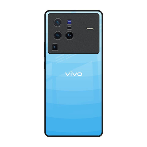 Wavy Blue Pattern Vivo X80 Pro 5G Glass Back Cover Online