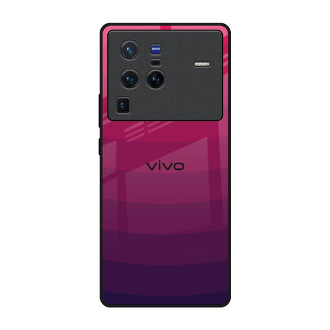 Wavy Pink Pattern Vivo X80 Pro 5G Glass Back Cover Online