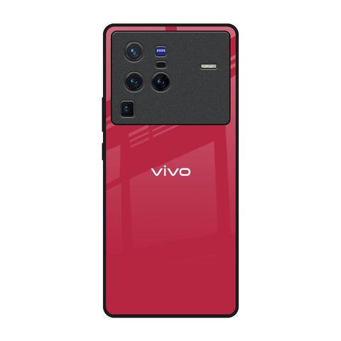 Solo Maroon Vivo X80 Pro 5G Glass Back Cover Online