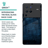 Dark Blue Grunge Glass Case for Vivo X80 Pro 5G