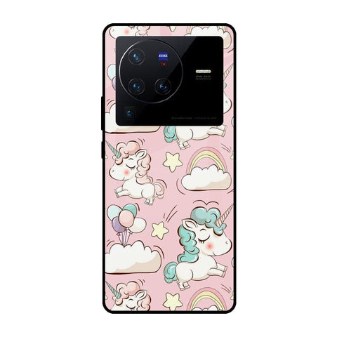 Balloon Unicorn Vivo X80 Pro 5G Glass Cases & Covers Online