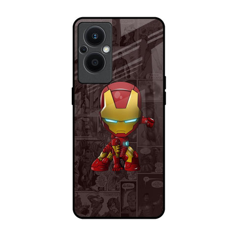 Angry Baby Super Hero OPPO F21 Pro 5G Glass Back Cover Online