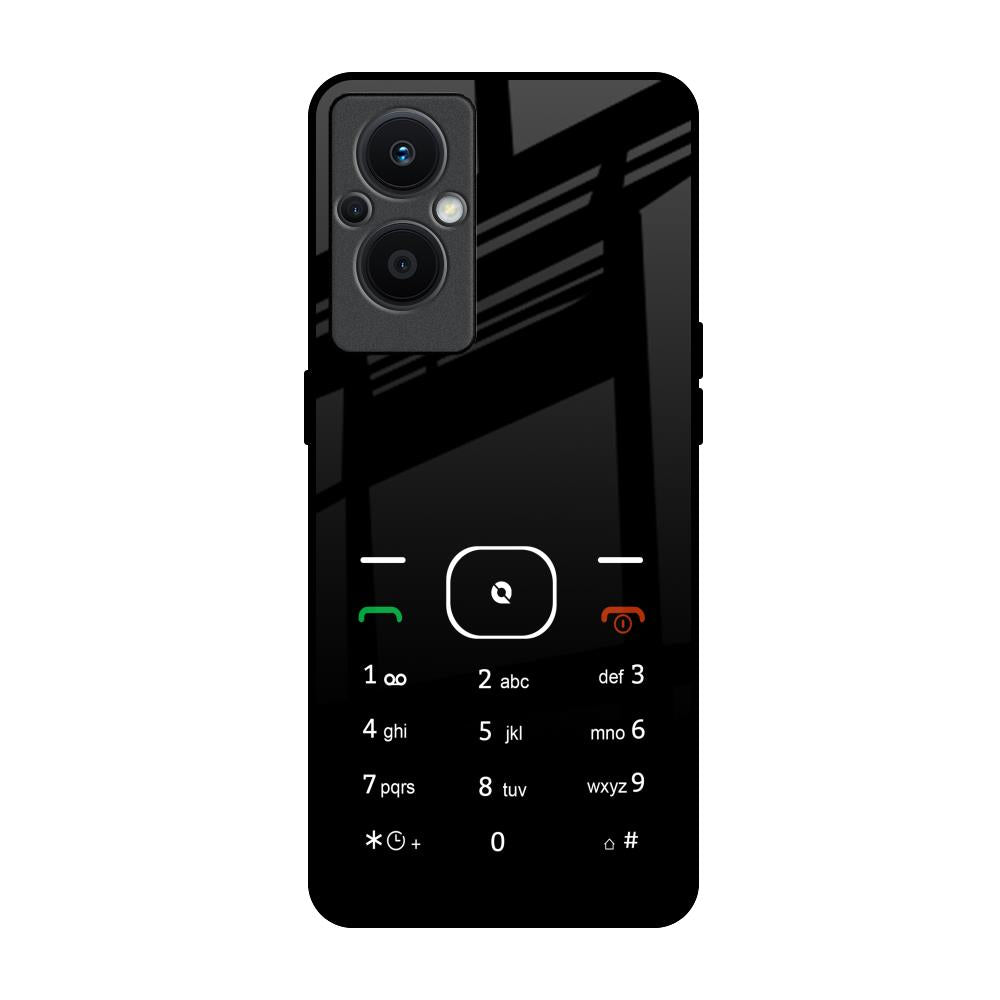 Classic Keypad Pattern OPPO F21 Pro 5G Glass Back Cover Online