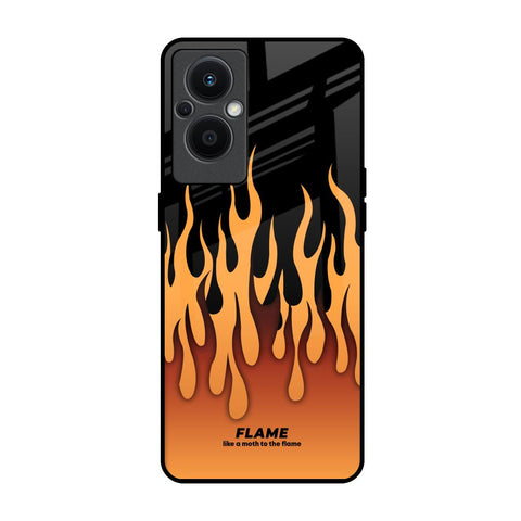 Fire Flame OPPO F21 Pro 5G Glass Back Cover Online