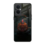 Lord Hanuman Animated OPPO F21 Pro 5G Glass Back Cover Online