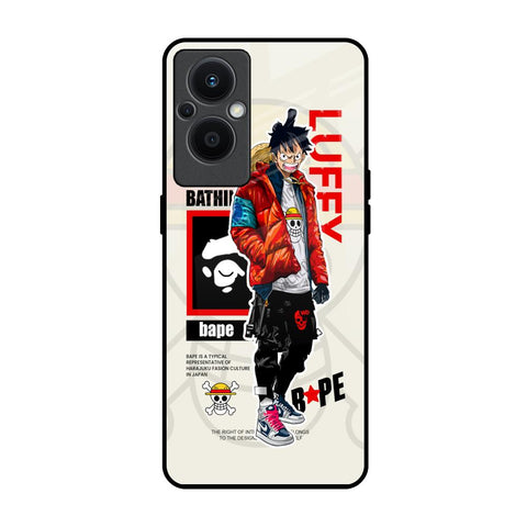 Bape Luffy OPPO F21 Pro 5G Glass Back Cover Online