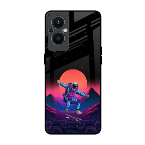 Retro Astronaut OPPO F21 Pro 5G Glass Back Cover Online