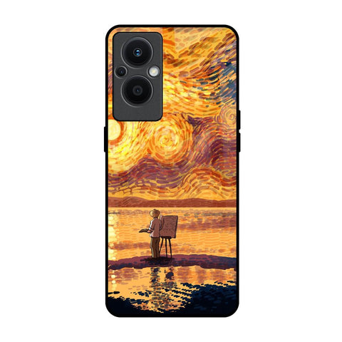 Sunset Vincent OPPO F21 Pro 5G Glass Back Cover Online