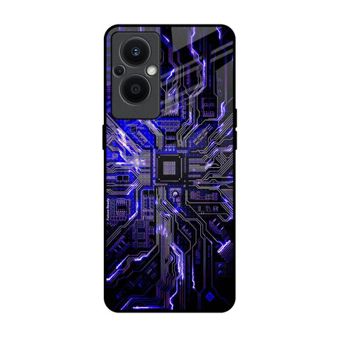 Techno Color Pattern OPPO F21 Pro 5G Glass Back Cover Online