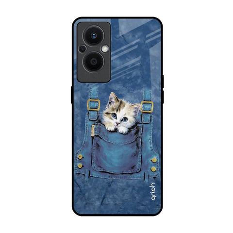 Kitty In Pocket OPPO F21 Pro 5G Glass Back Cover Online
