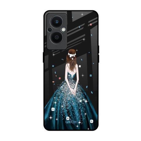 Queen Of Fashion OPPO F21 Pro 5G Glass Back Cover Online