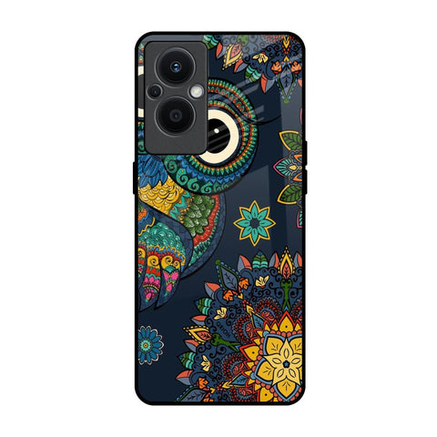 Owl Art OPPO F21 Pro 5G Glass Back Cover Online