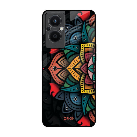 Retro Gorgeous Flower OPPO F21 Pro 5G Glass Back Cover Online