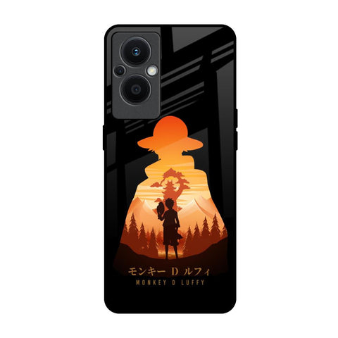 Luffy One Piece OPPO F21 Pro 5G Glass Back Cover Online
