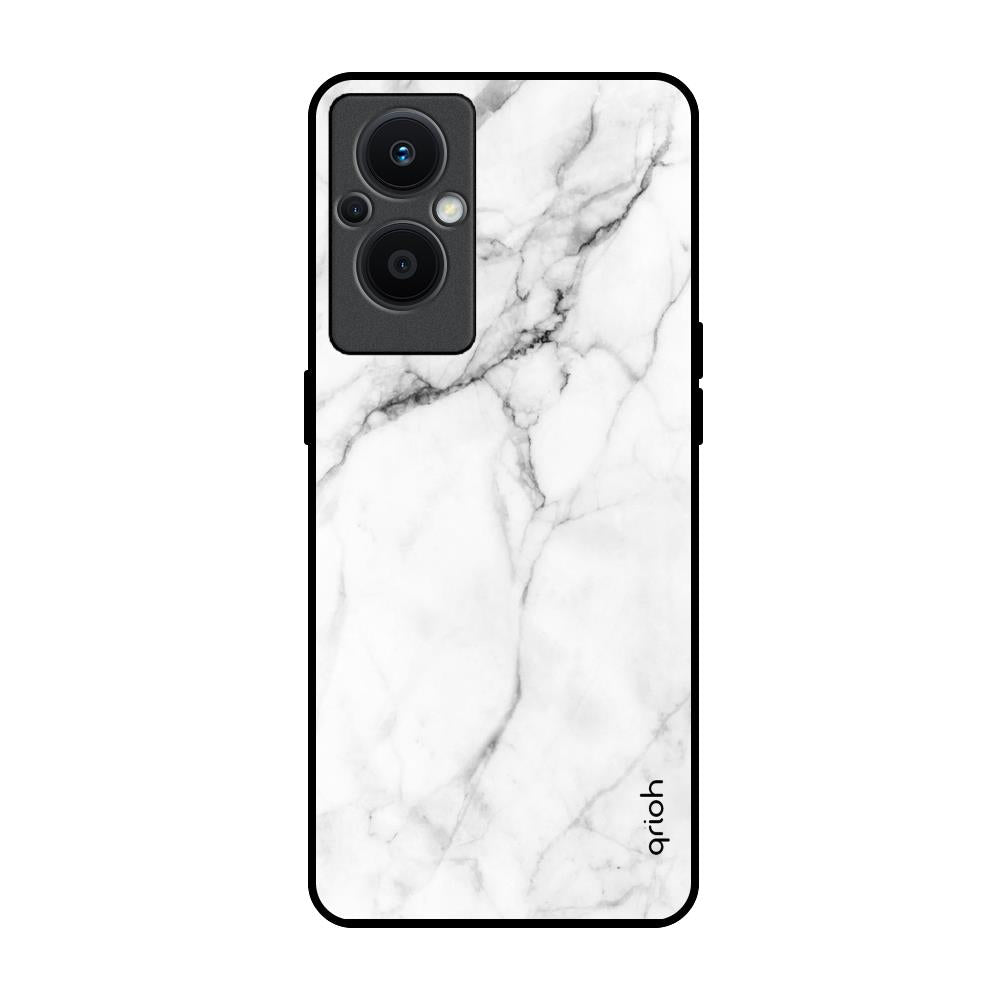 Modern White Marble OPPO F21 Pro 5G Glass Back Cover Online