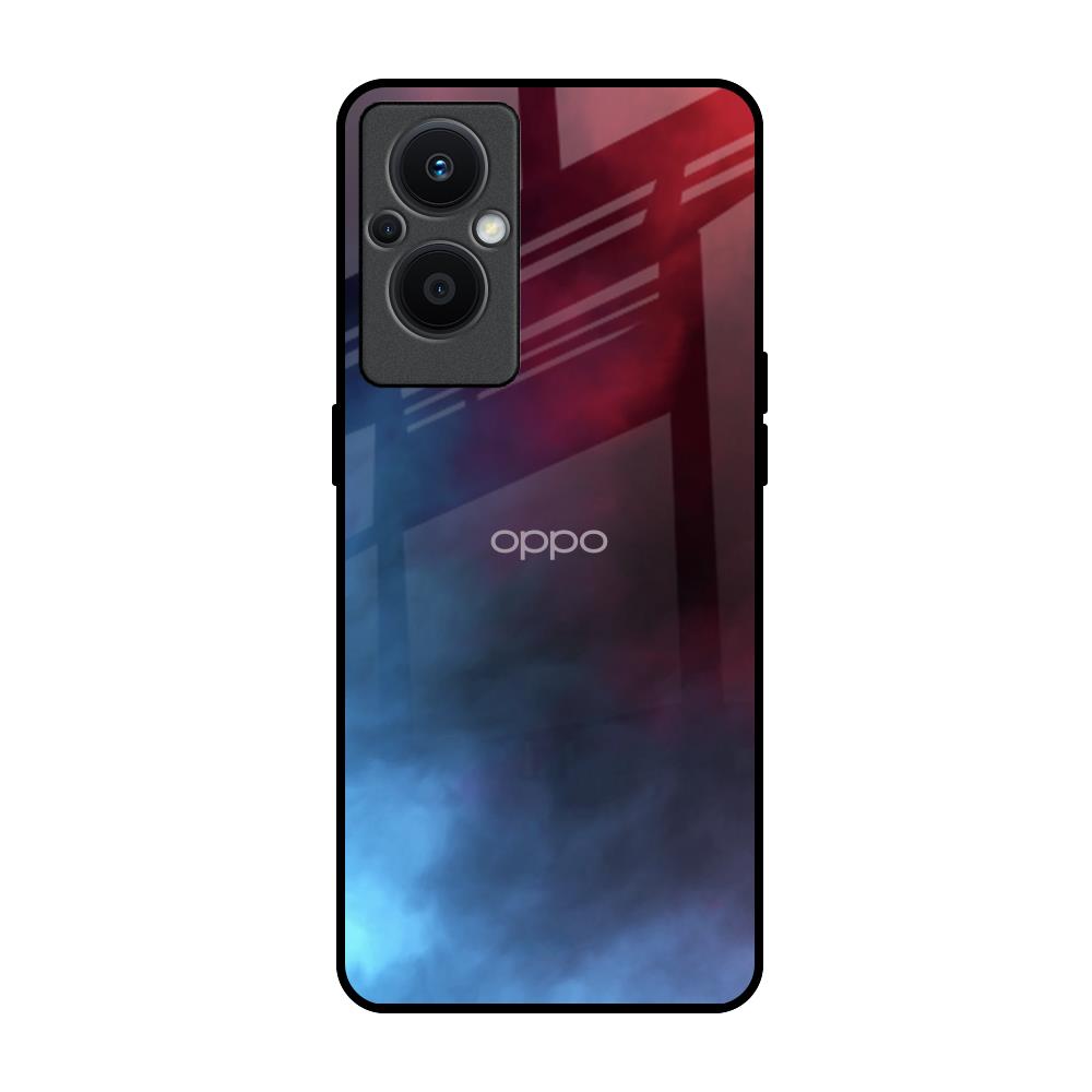 Smokey Watercolor OPPO F21 Pro 5G Glass Back Cover Online