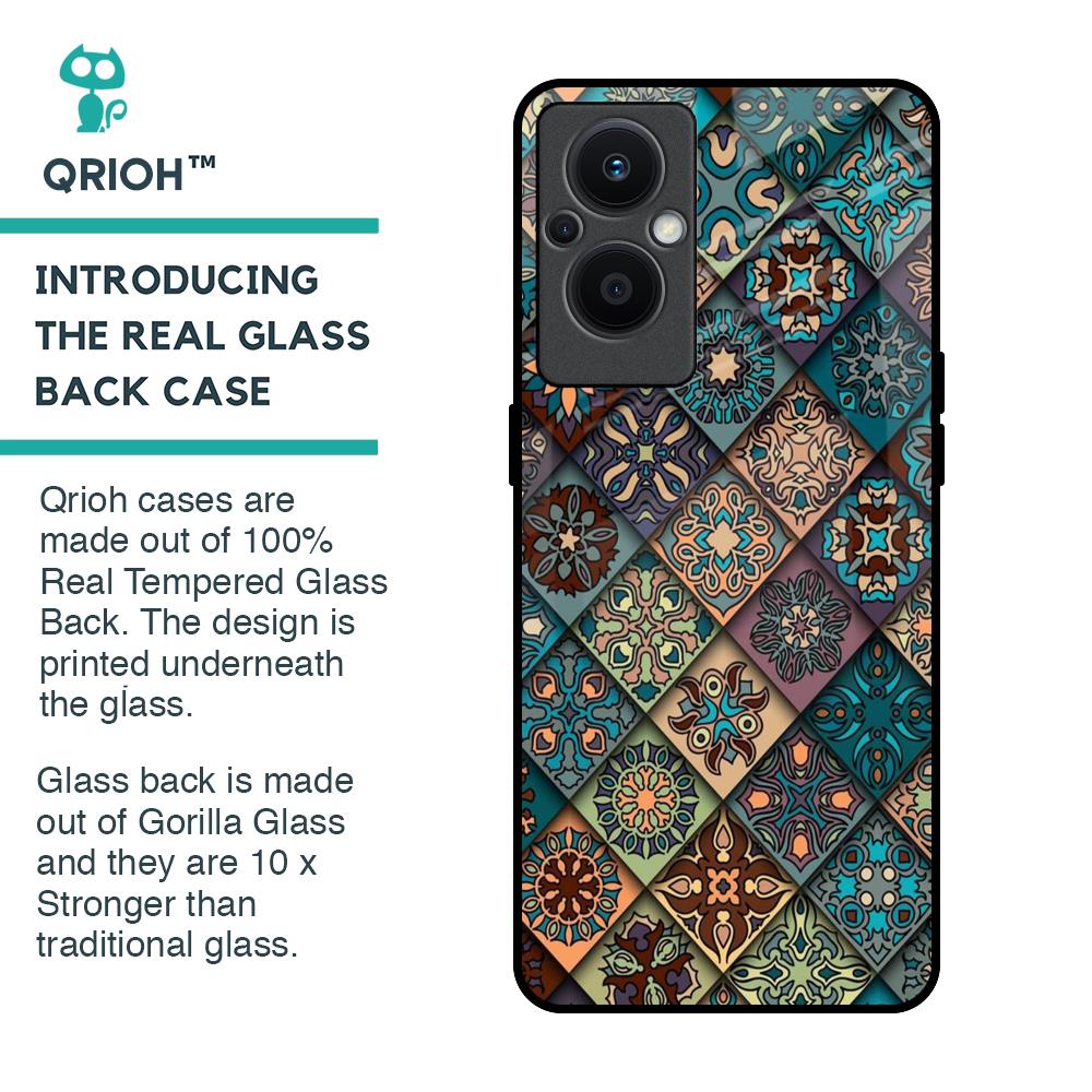 Retro Art Glass Case for OPPO F21 Pro 5G