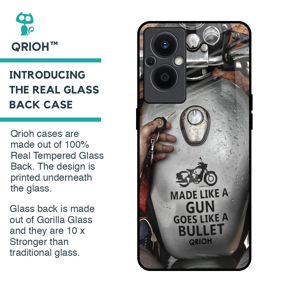Royal Bike Glass Case for OPPO F21 Pro 5G