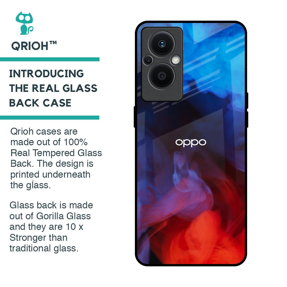 Dim Smoke Glass Case for OPPO F21 Pro 5G