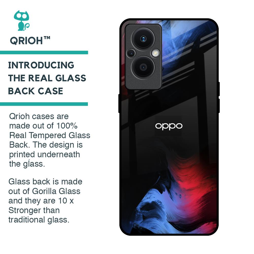 Fine Art Wave Glass Case for OPPO F21 Pro 5G