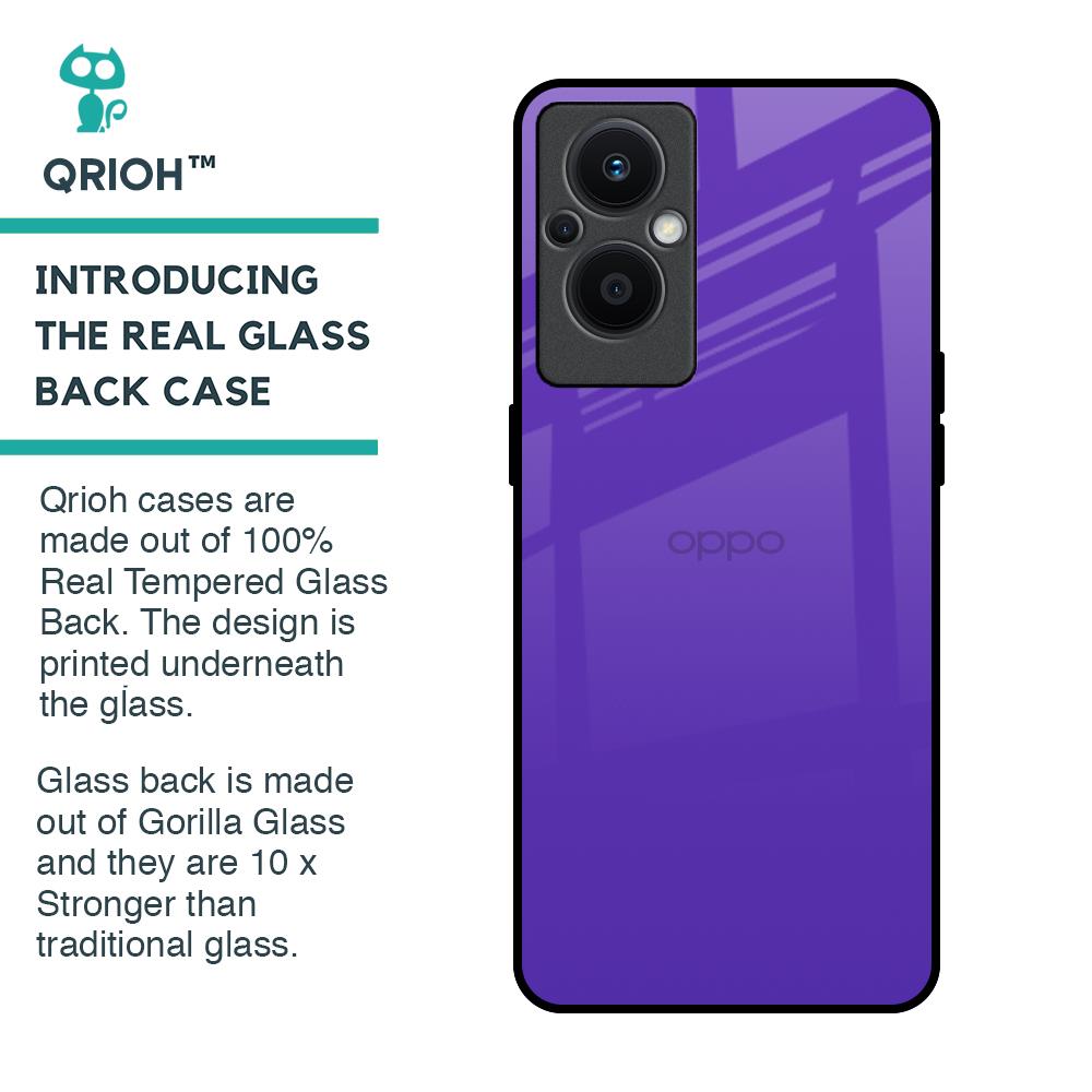 Amethyst Purple Glass Case for OPPO F21 Pro 5G