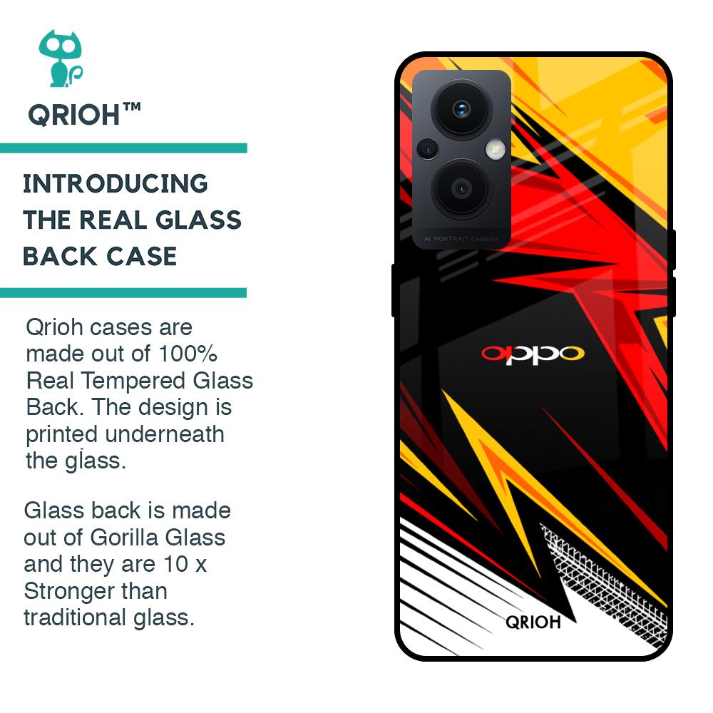 Race Jersey Pattern Glass Case For OPPO F21 Pro 5G