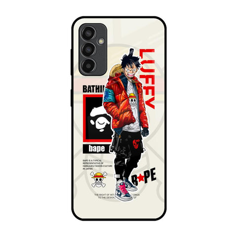 Bape Luffy Samsung Galaxy F13 Glass Back Cover Online