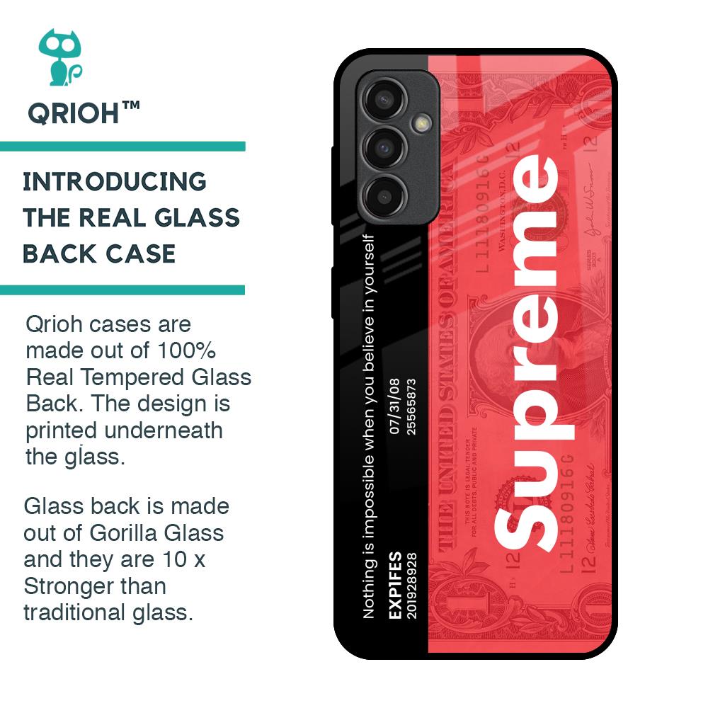 Supreme Ticket Glass Case for Samsung Galaxy F13
