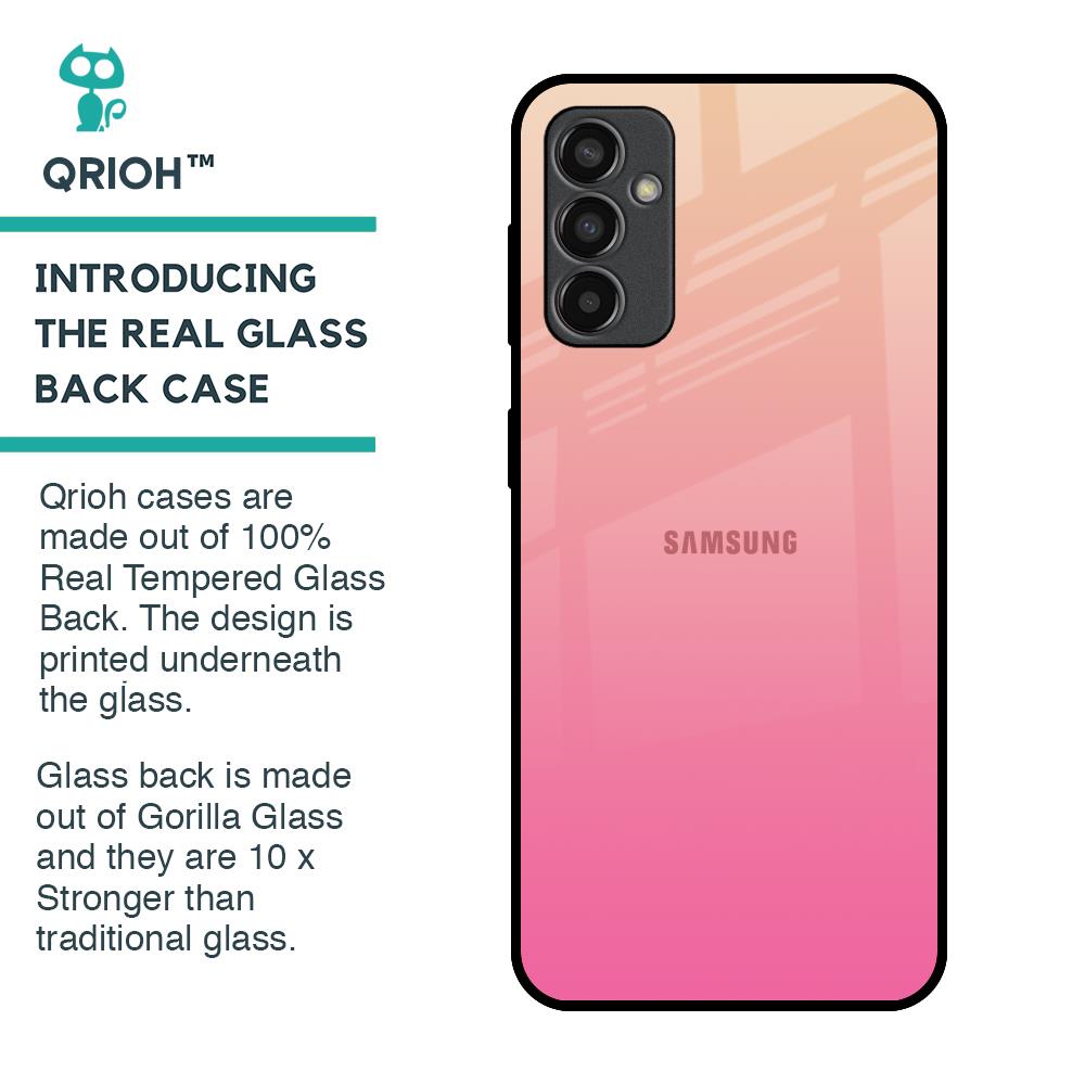 Pastel Pink Gradient Glass Case For Samsung Galaxy F13