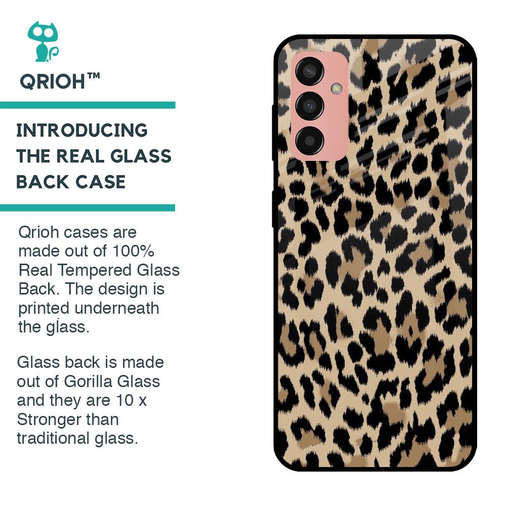 Leopard Seamless Glass Case For Samsung Galaxy F13