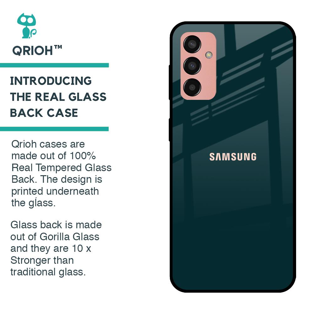 Hunter Green Glass Case For Samsung Galaxy F13