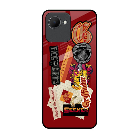 Gryffindor Realme C30 Glass Back Cover Online