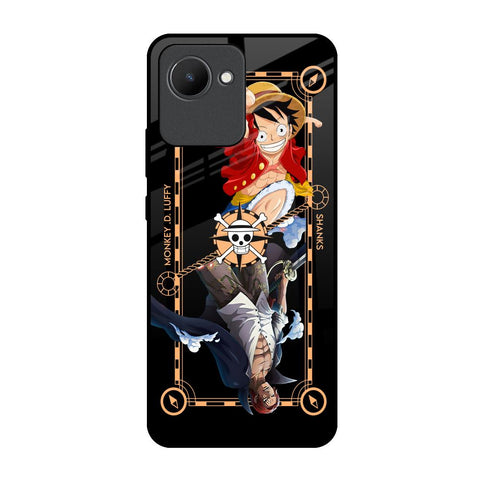 Shanks & Luffy Realme C30 Glass Back Cover Online