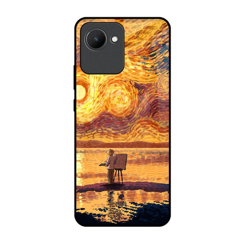 Sunset Vincent Realme C30 Glass Back Cover Online