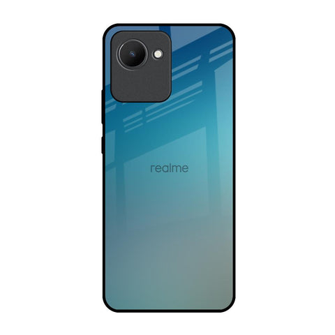 Sea Theme Gradient Realme C30 Glass Back Cover Online