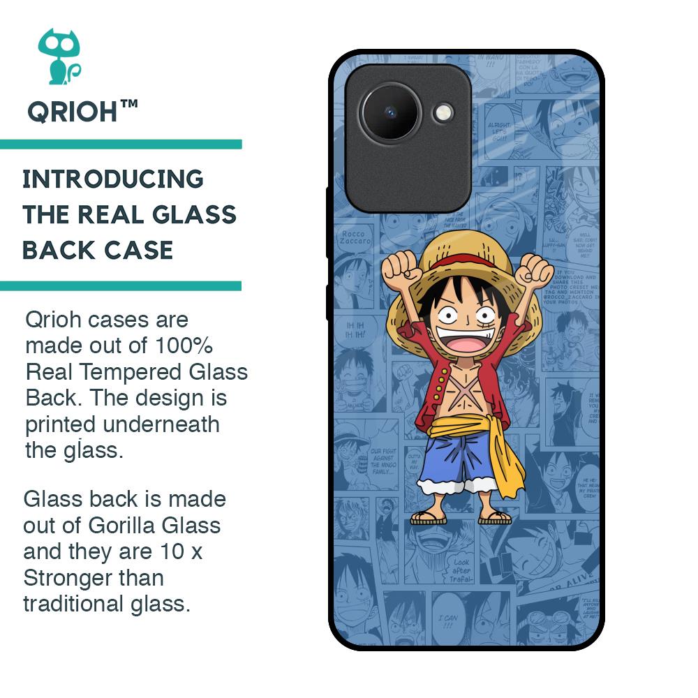 Chubby Anime Glass Case for Realme C30
