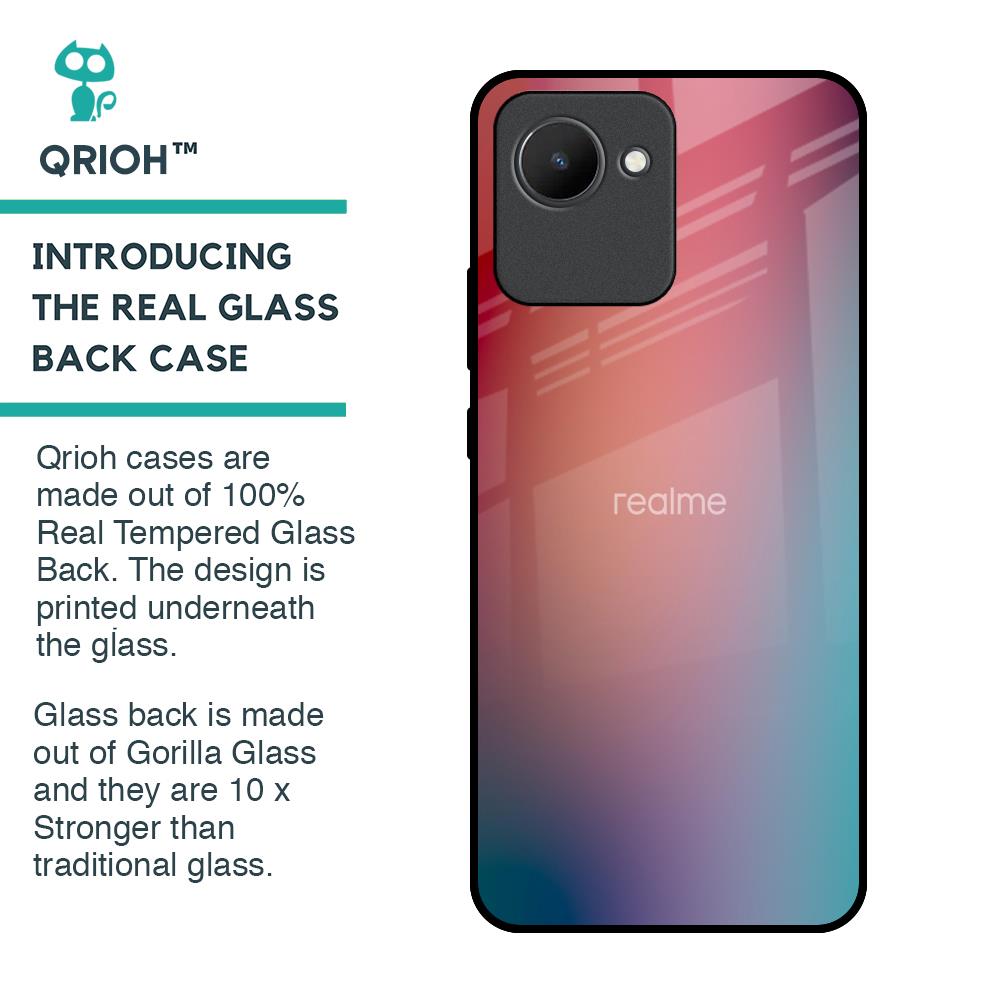 Dusty Multi Gradient Glass Case for Realme C30