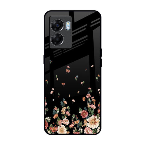Floating Floral Print Oppo K10 5G Glass Back Cover Online
