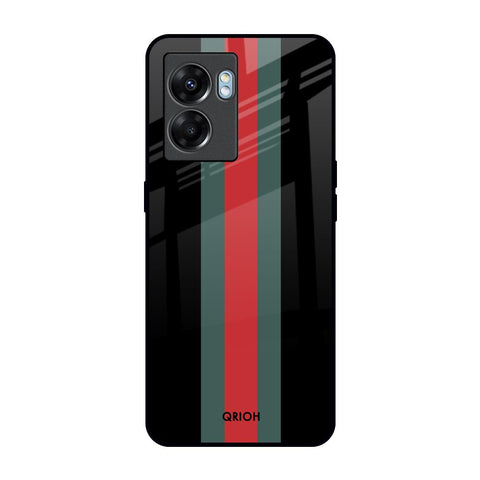 Vertical Stripes Oppo K10 5G Glass Back Cover Online