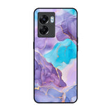 Alcohol ink Marble Oppo K10 5G Glass Back Cover Online
