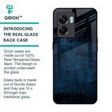 Dark Blue Grunge Glass Case for Oppo K10 5G