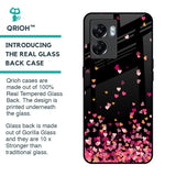 Heart Rain Fall Glass Case For Oppo K10 5G