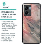 Pink And Grey Marble Glass Case For Oppo K10 5G