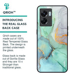 Green Marble Glass Case for Oppo K10 5G