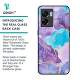 Alcohol ink Marble Glass Case for Oppo K10 5G