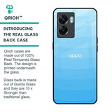 Wavy Blue Pattern Glass Case for Oppo K10 5G