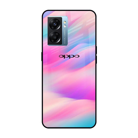 Colorful Waves Oppo K10 5G Glass Cases & Covers Online