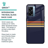 Tricolor Stripes Glass Case For Oppo K10 5G