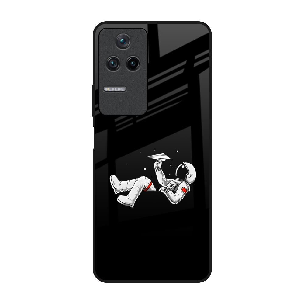 Space Traveller Poco F4 5G Glass Back Cover Online
