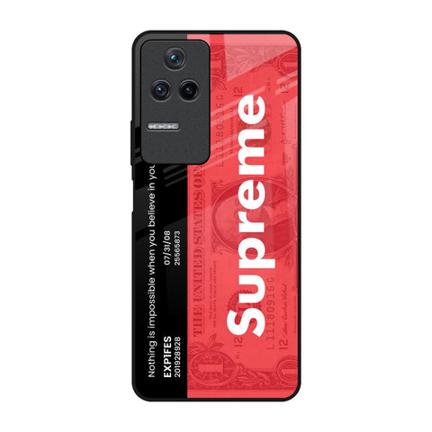 Supreme Ticket Poco F4 5G Glass Back Cover Online